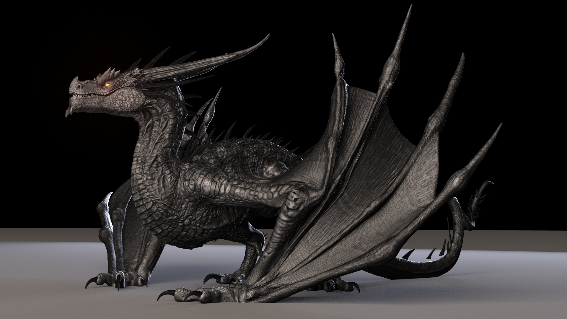 3D Model Free Dragon Rigged - 3DArt