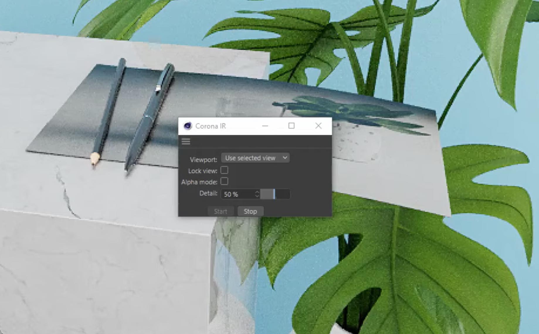 Interactive Rendering Viewport in Corona Renderer - 3DArt