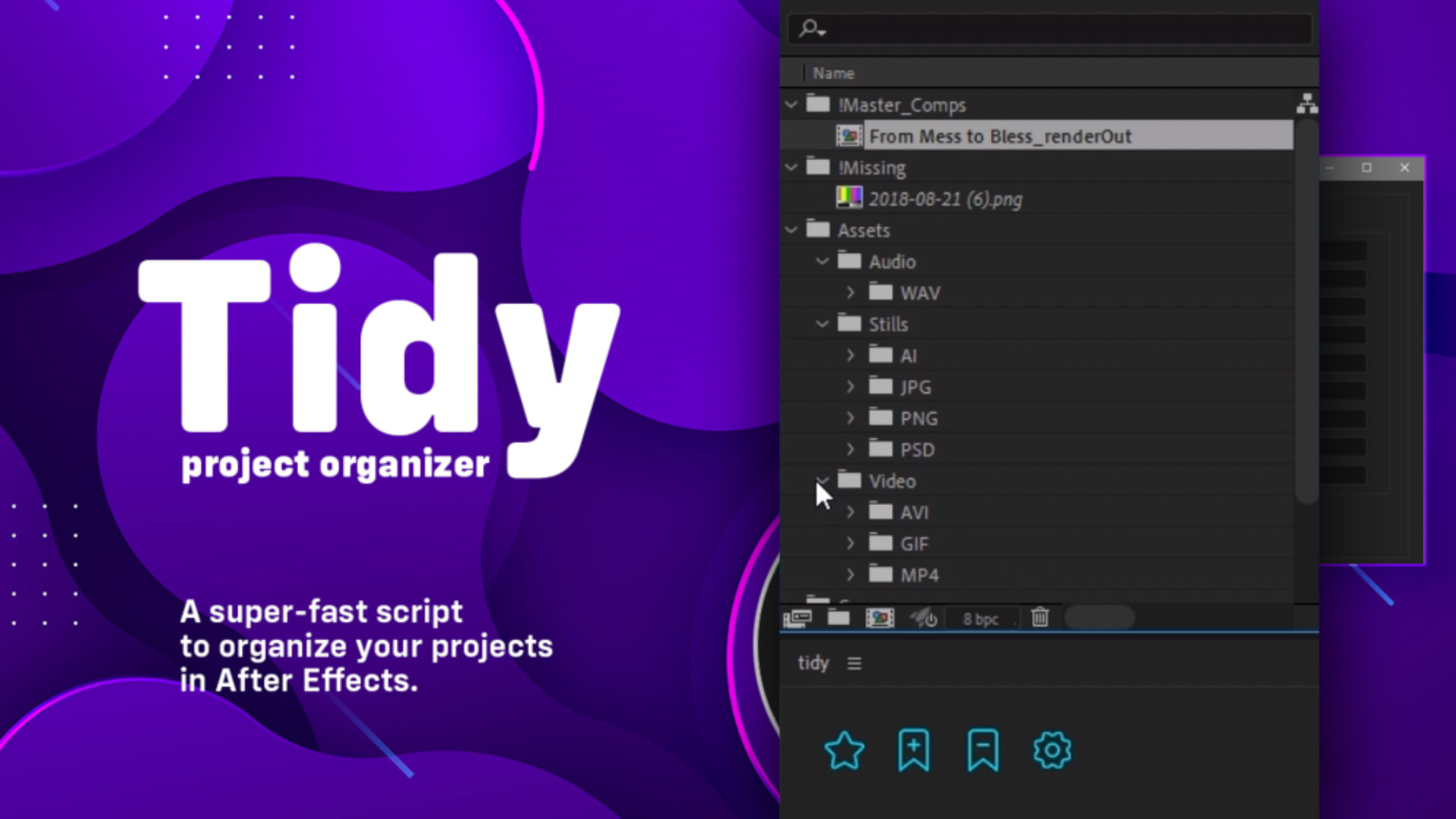 Tidy organize in After Effects - 3DArt