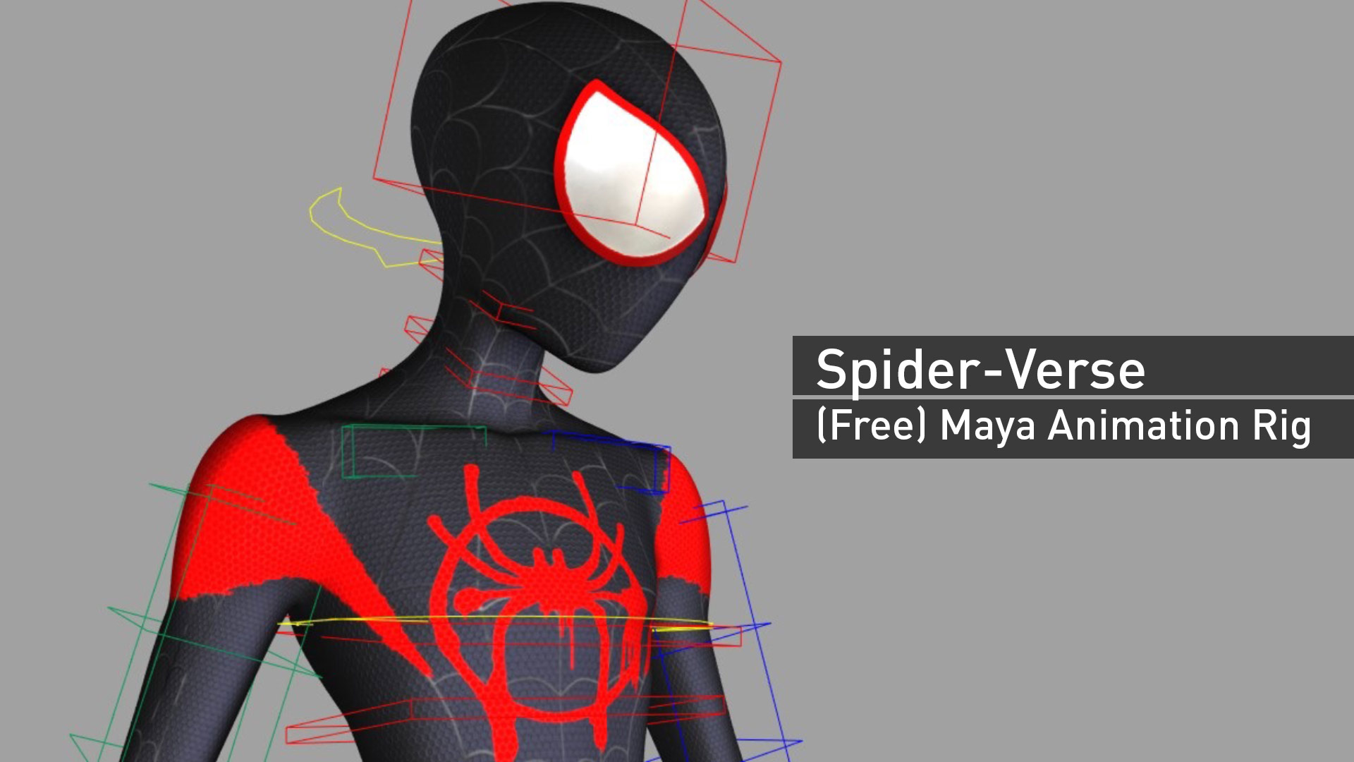 Spider-Verse - free Maya Animation Rig - 3DArt