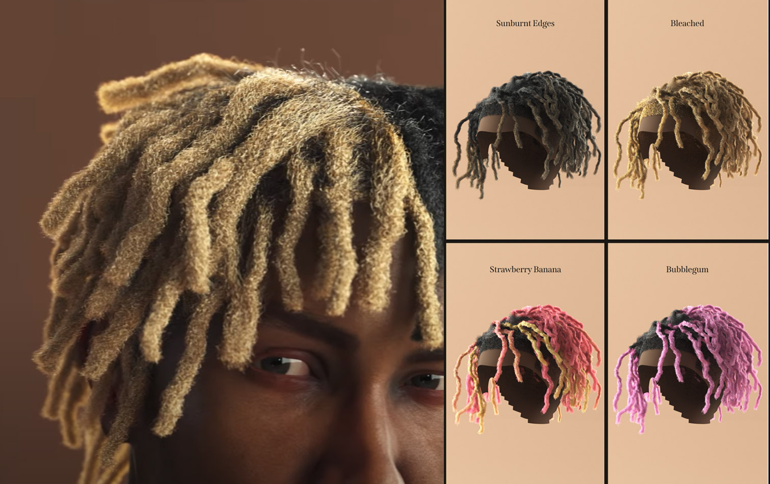 How to create Dreads Hair with a High Fade - 3DArt